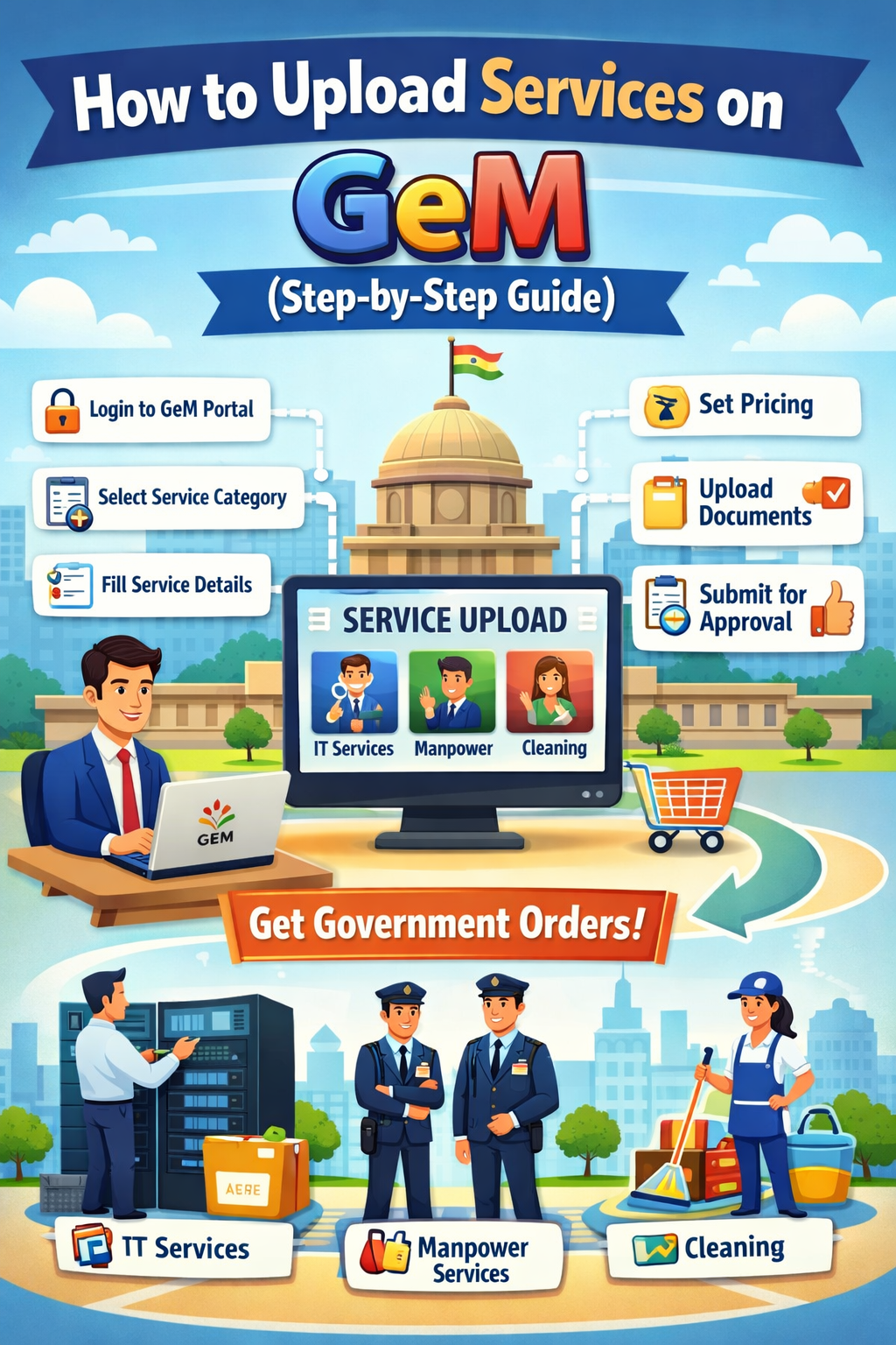 How to Upload Services on GeM (Step-by-Step Guide for Sellers)